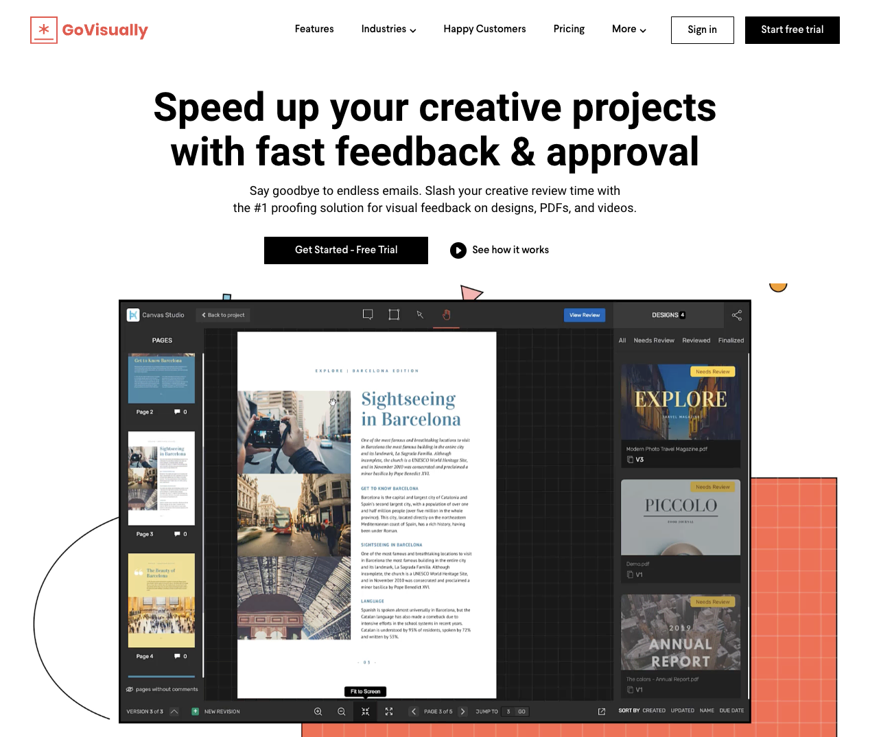 GoVisually homepage