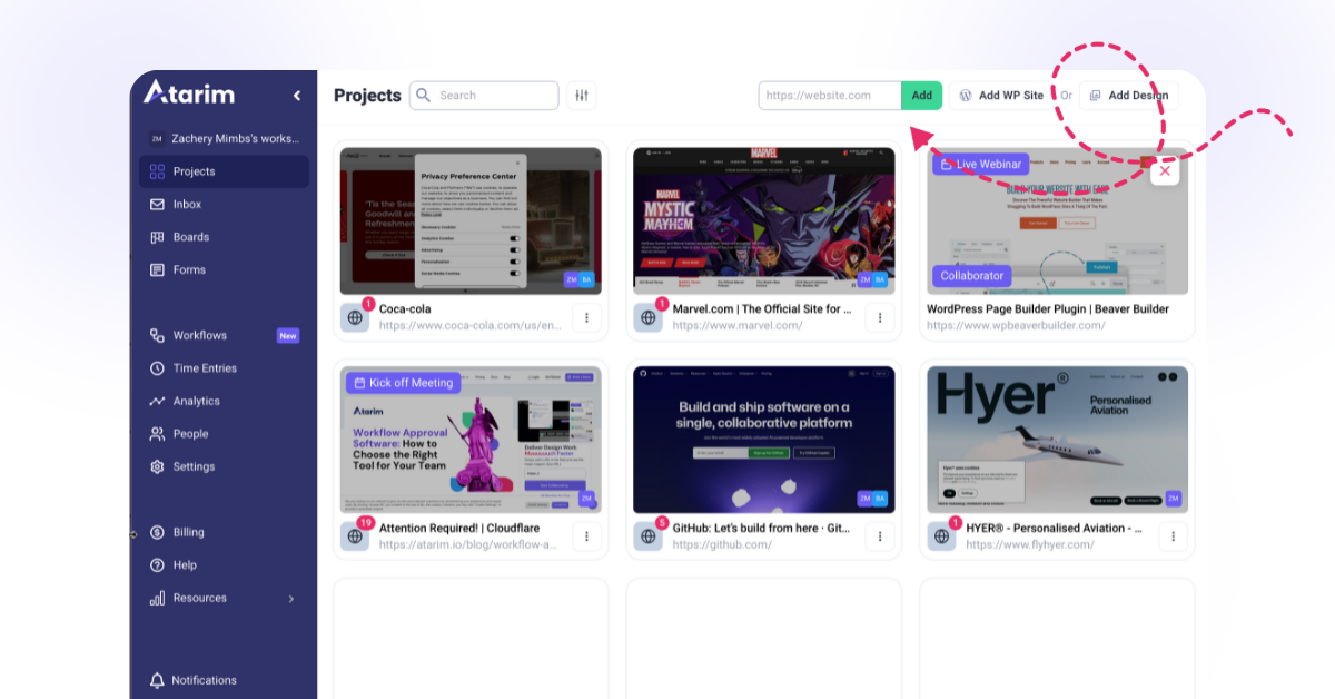 How to Collaborate with Clients Using Atarim’s URL Collaboration Feature