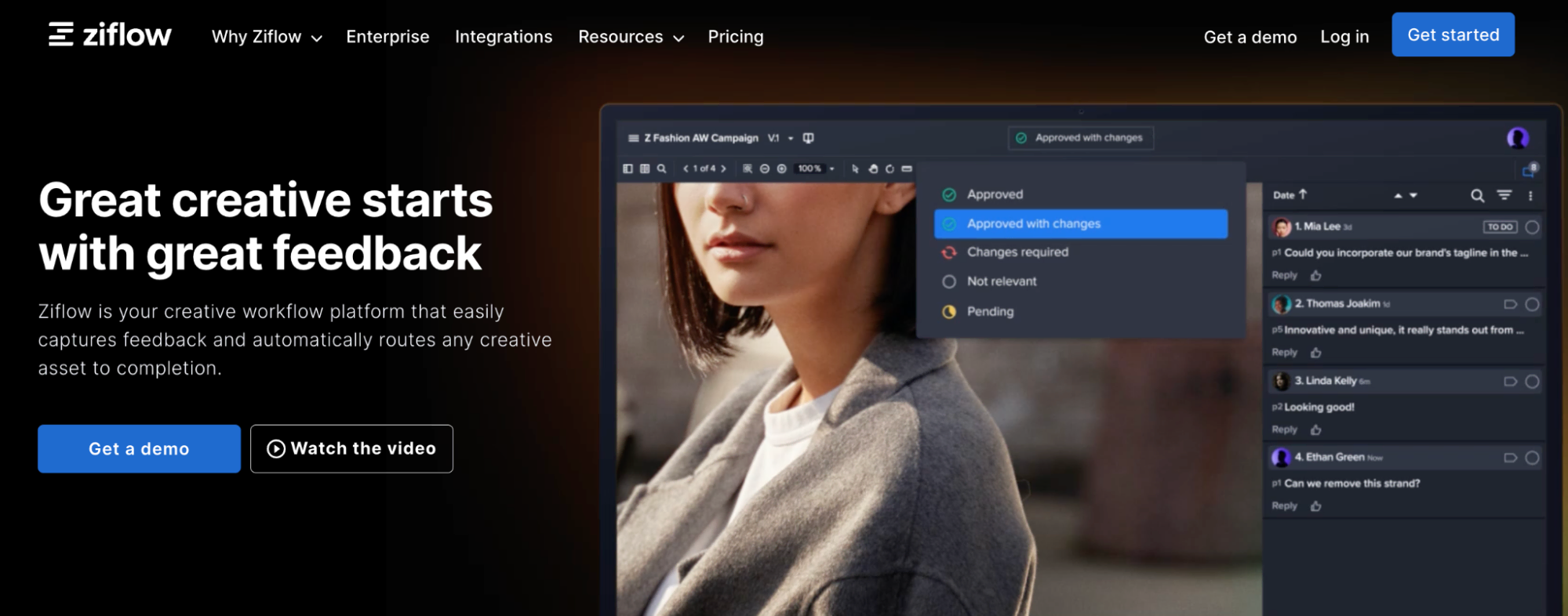 Ziflow homepage